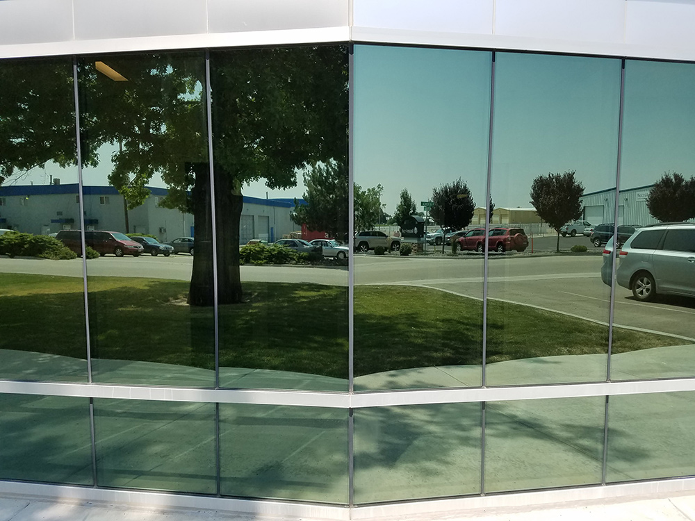 Commercial Window Tint Using Privacy Film